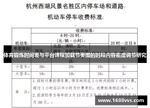 体育锻炼时间表与平台课程加载节奏图的时段内容密度调节研究